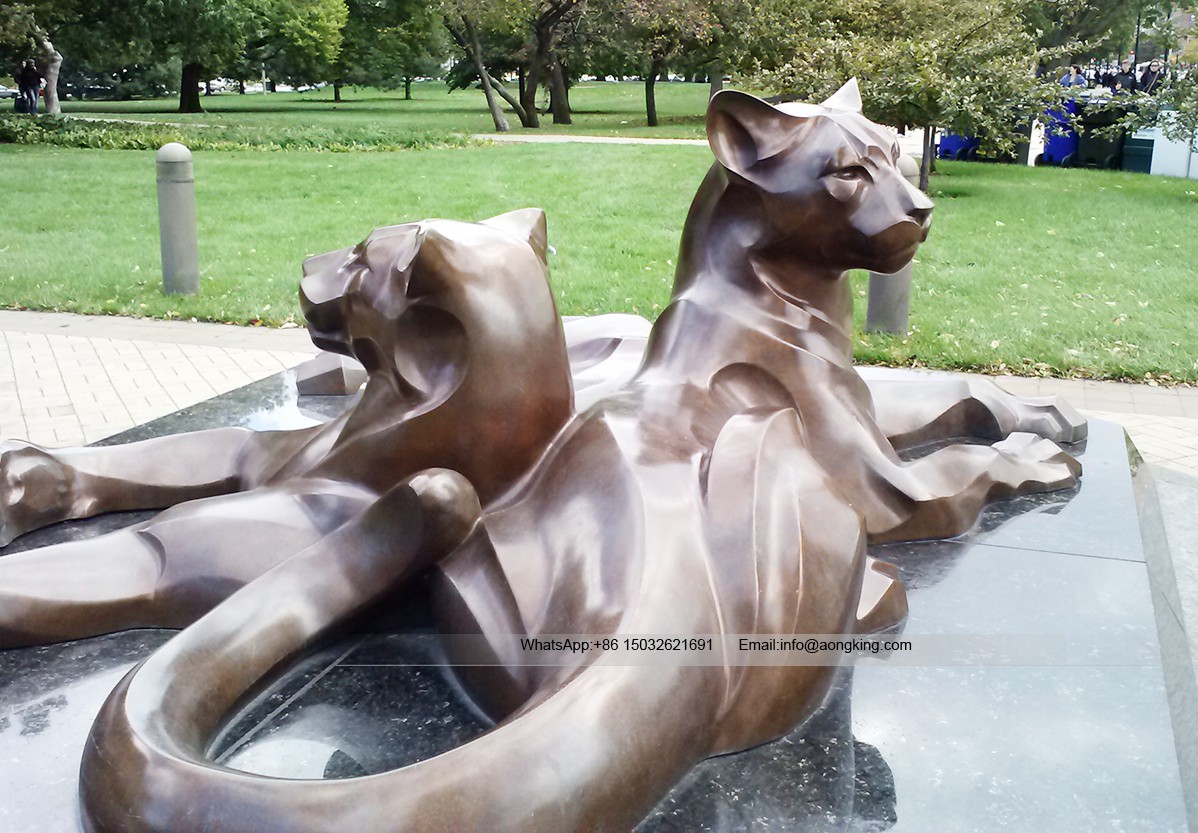 Panthers florida bronze statue