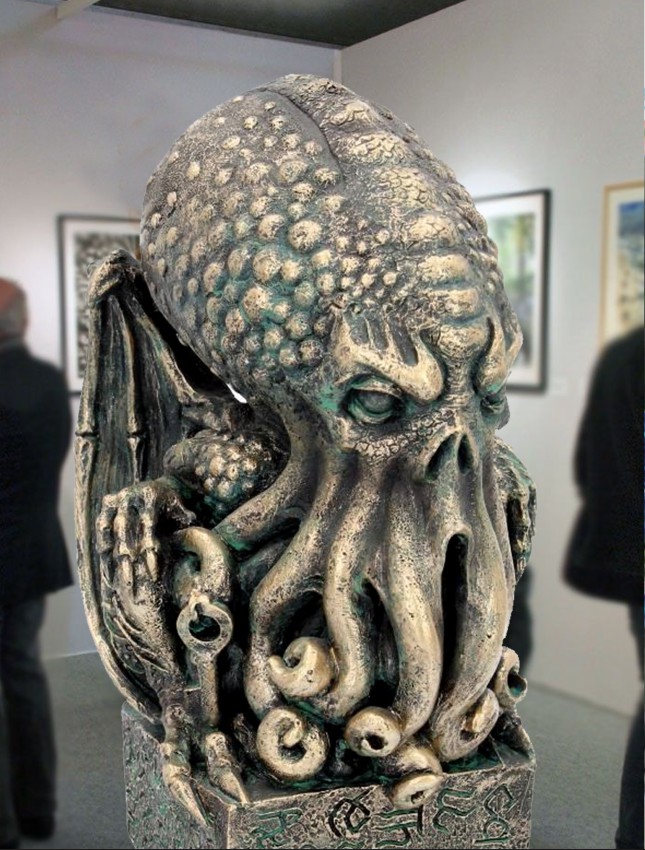 bronze sculpture octopus