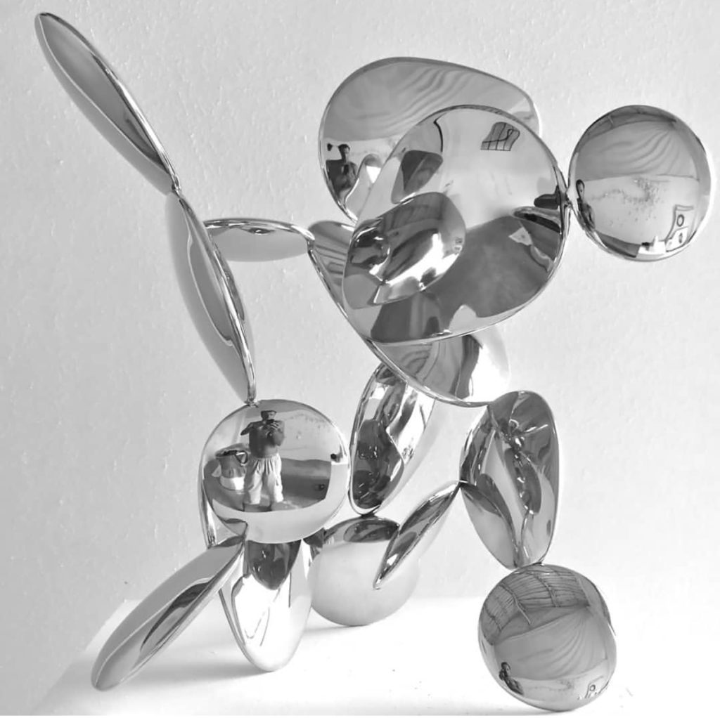 Home Decoration abstract metal animal design Stainless Steel Sculpture