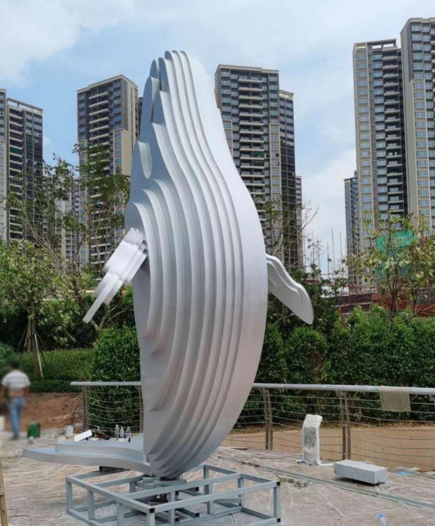 big dolphin yard statues