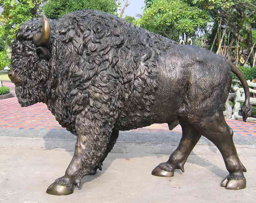 bronze american bison
