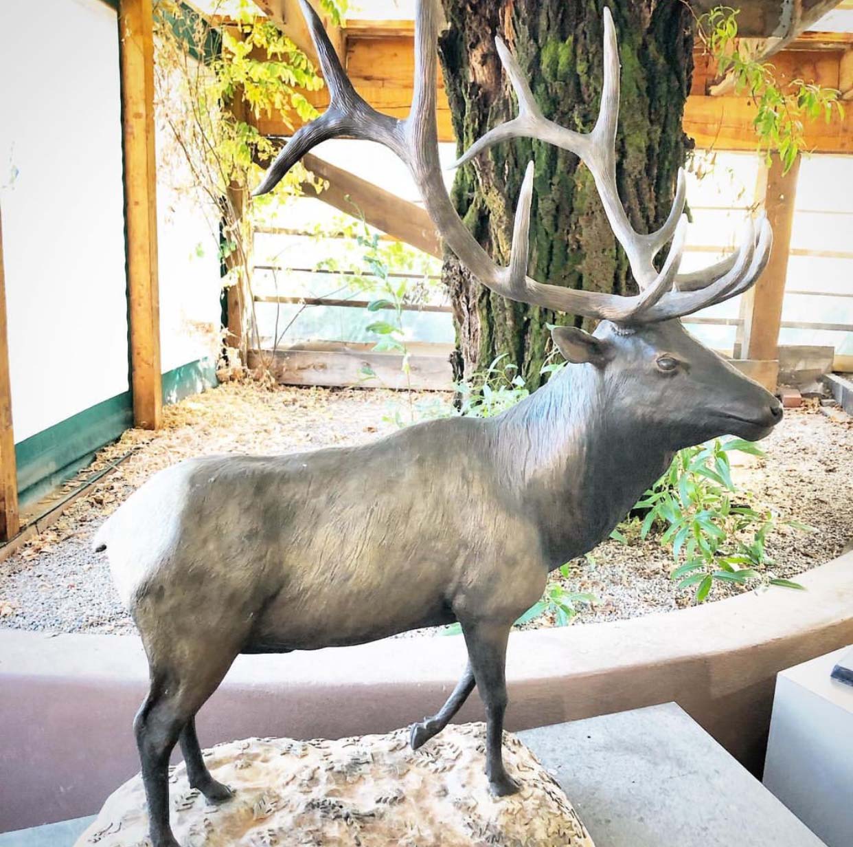 Garden Decorative Outdoor Metal Animal bronze stag statue