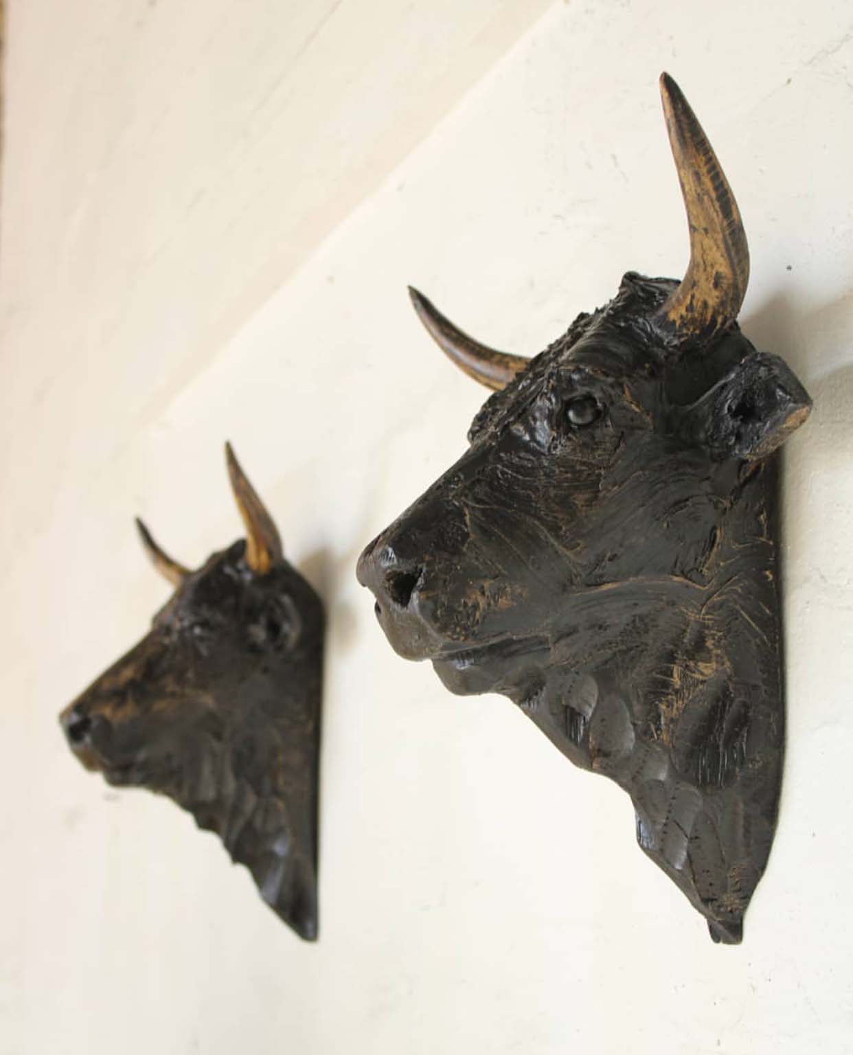 Abstract Art of Bull Head Wall Sculptures