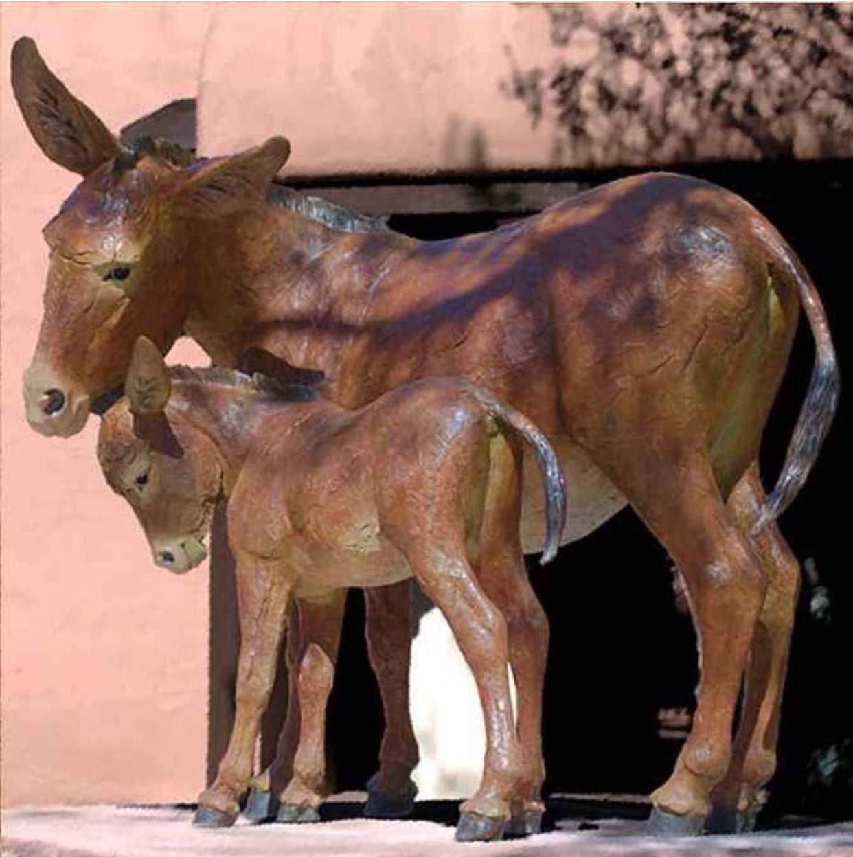 donkey statues