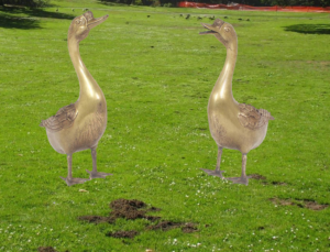 geese lawn ornaments