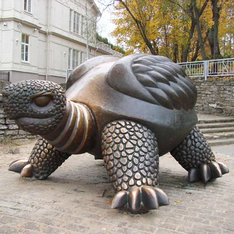Large Bronze Tortoise Garden Ornament