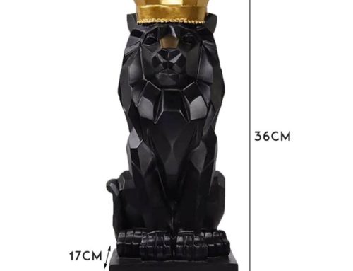 Home Ornament Lion King Fiberglass Statue for Sale