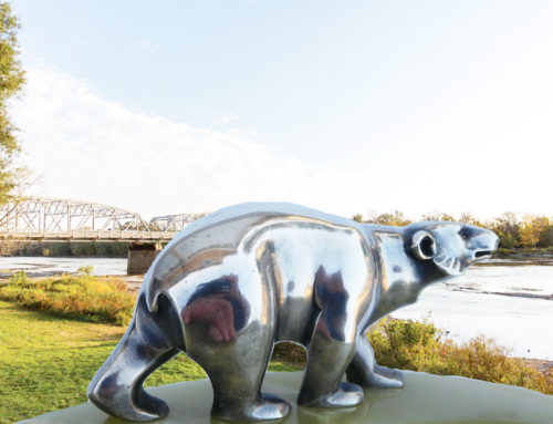 Popular High-Quality Polar Bear Garden Stainless Steel Sculpture