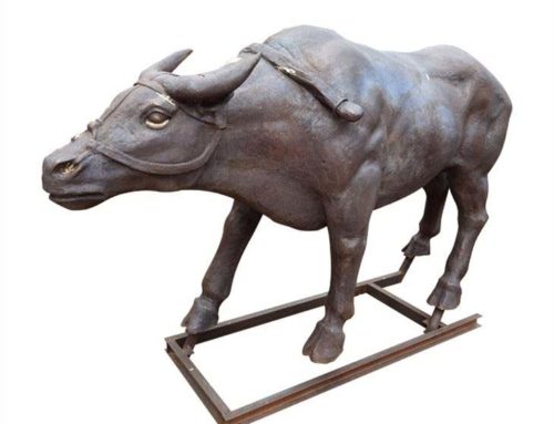 Large Size Water buffalo statue bronze decoration Animal Sculpture