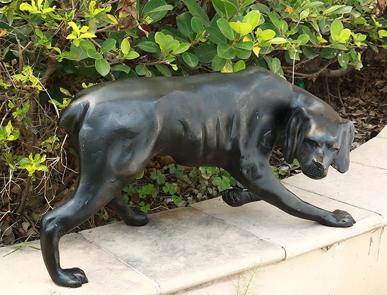 Life Size Bronze Outdoor Dog Garden Sculpture
