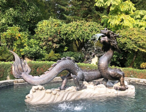 Large Outdoor Creative Bronze Chinese Water Dragon Fontein Sculpture