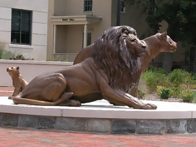 Good Quality Lion Bronze Family Statue For Sale