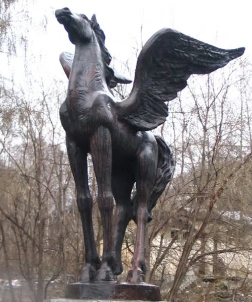 Large Life Size Bronze Outdoor Decoration Winged Horse Statue