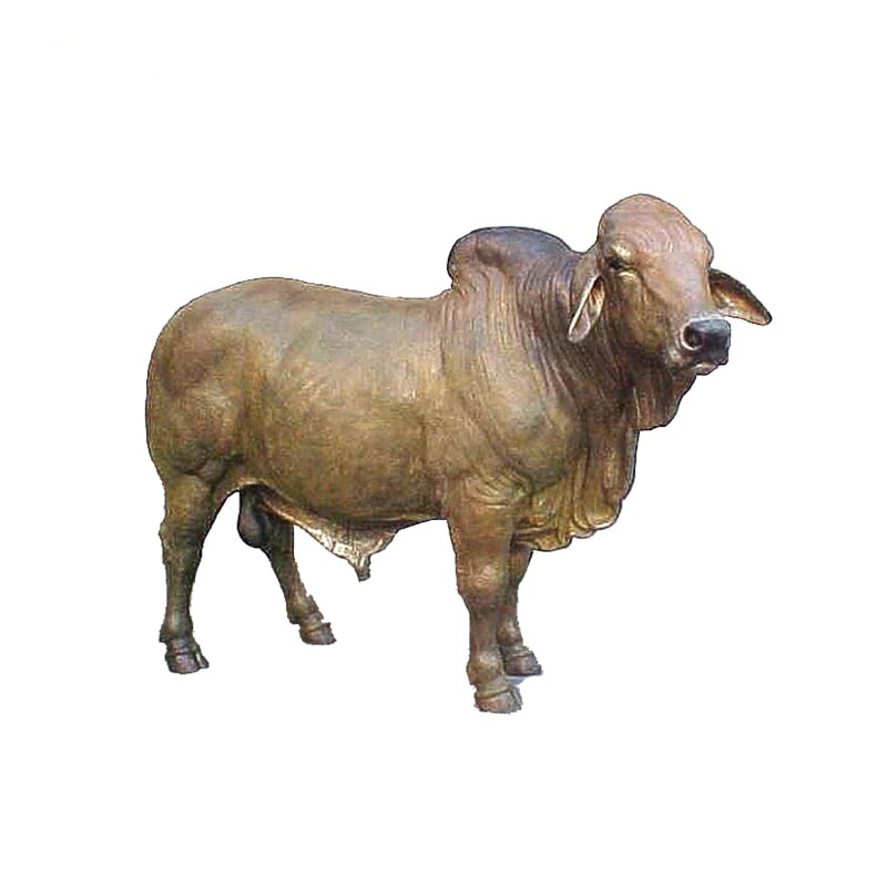 Large Outdoor Brass Animal Sculpture of Life Size Bronze Bull Statues for Sale