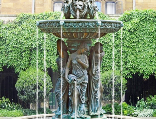 Figures Outdoor Garden Brass Water Fountain Sculpture of Large Bronze Lion Head