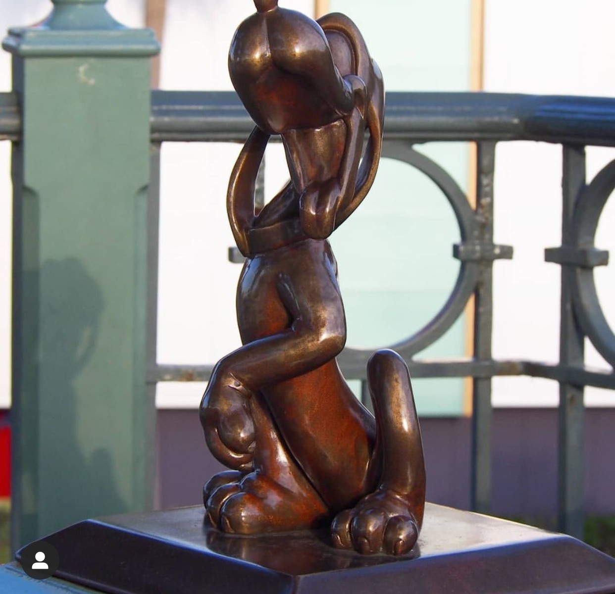 Cartoon dog statue