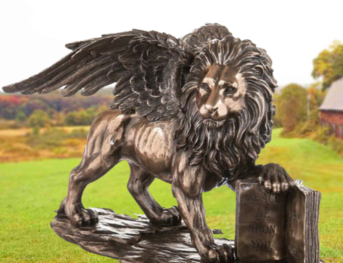 Large Famous Lamdmark Popular Bronze Saint Mark Lion Statue