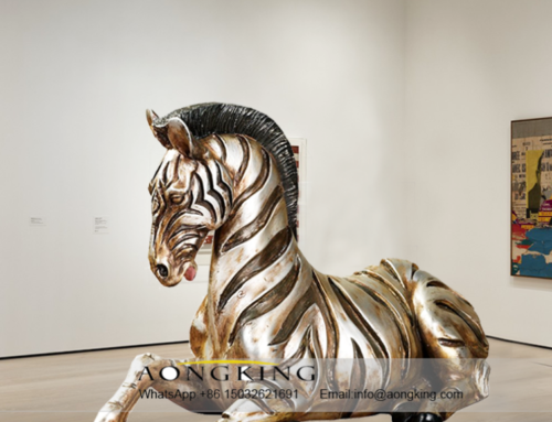 Customized handmade life size art shop top sale zebra sculpture for outdoor