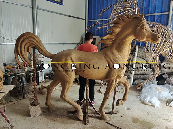 AONGKING finished Arabian horses tatues (4)