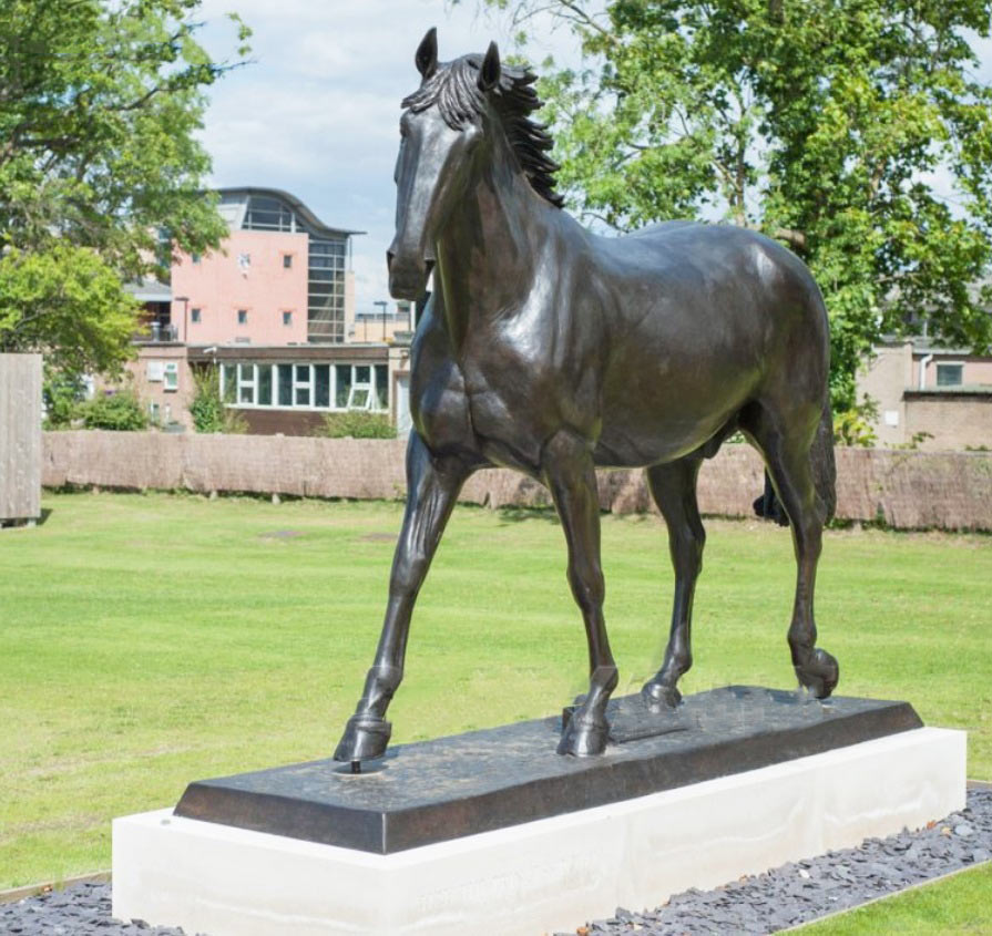 bronze work of art horse sculpture