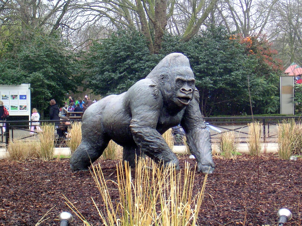large gorilla statue