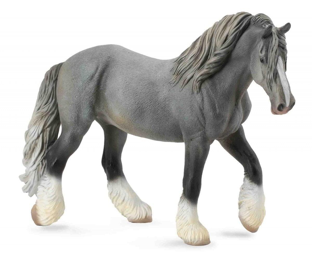 Art shop wholesale customized life size Clydesdale horse sculpture
