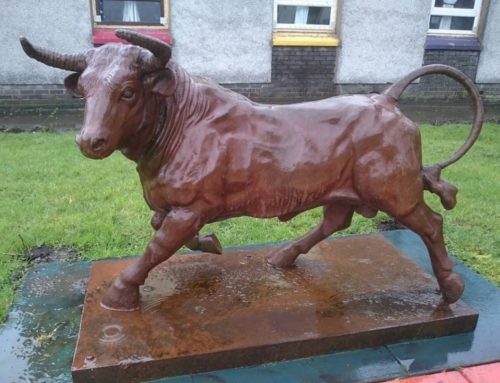Outdoor Decoration Large Sculpture of Bronze Bull Wall Street