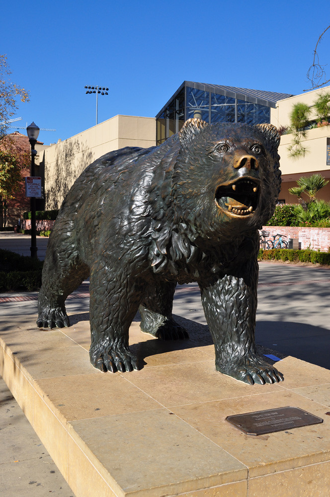 Large Black Bear Statue Outdoor