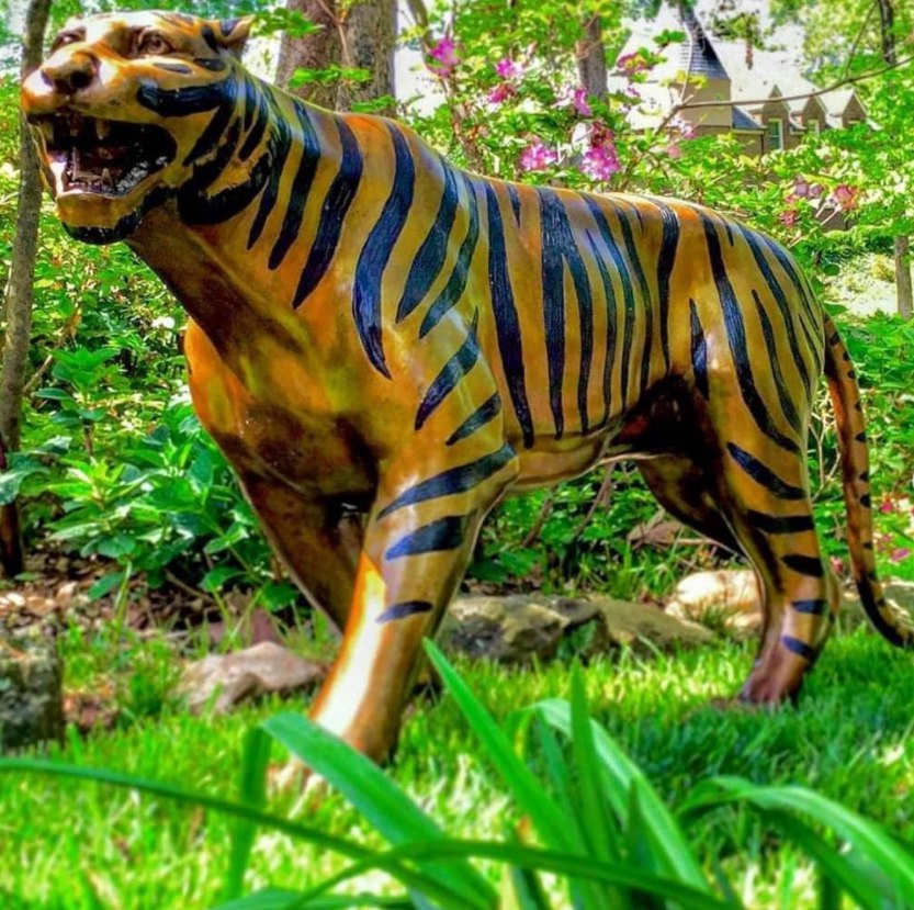 bronze tiger statue for garden
