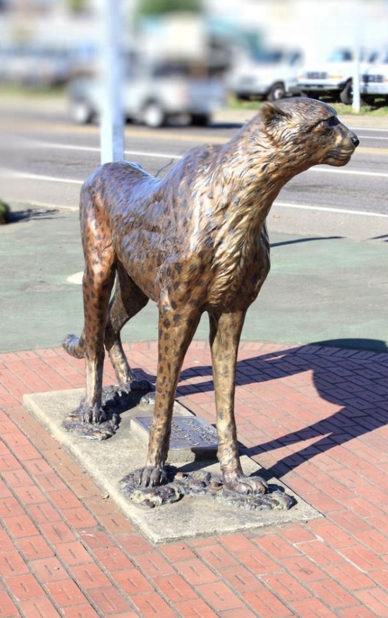 outdoor leopard statue for sale