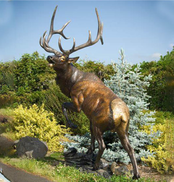 outdoor art brut animal of elk