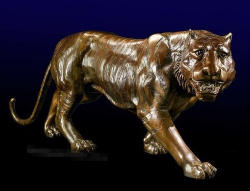 High Quality Bronze Large Indoor-Outdoor Sculpture Tiger Decor