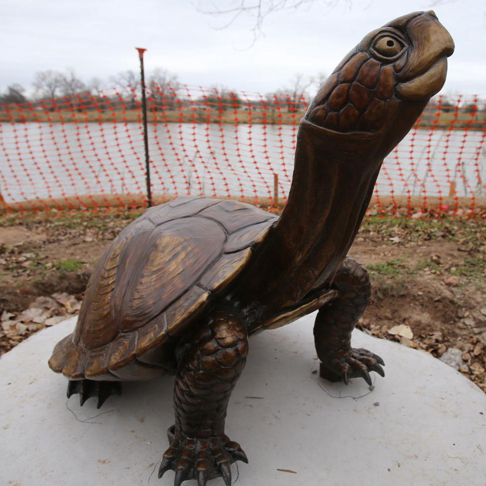 bronze sculpture medium tortoise