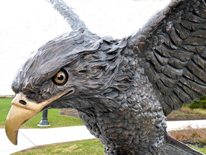 outdoor large eagle statue