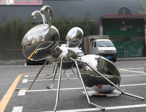 Large Lifelike Decor Outdoor Stainless Steel Ant Sculpture