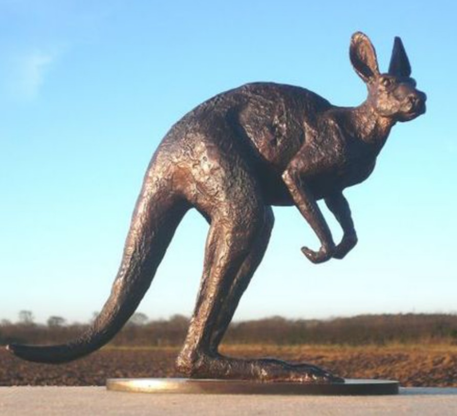 large kangaroo sculpture