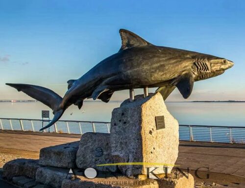 Public Art Decor Popular Customized Shark Bronze