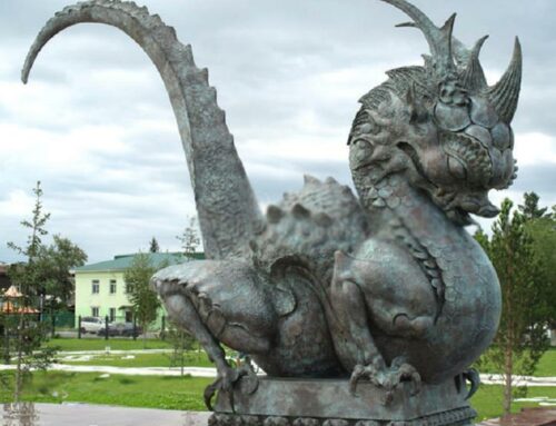 Modern Ornament Large Bronze Myth Dragon Sculpture