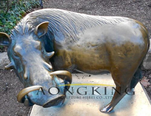 Garden Decor Popular Wild African Warthog Statue Sculpture Bronze