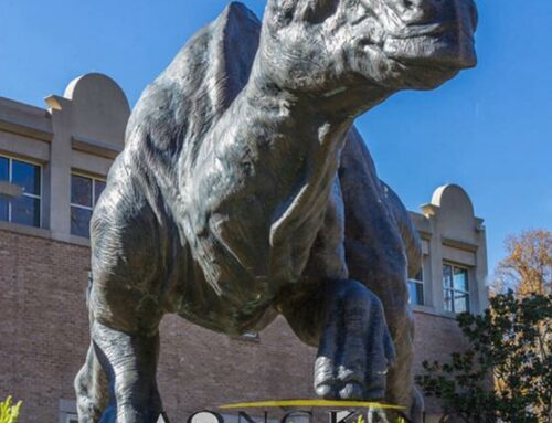 Giant Garden Decor Popular Hadrosaur Bronze Sculpture
