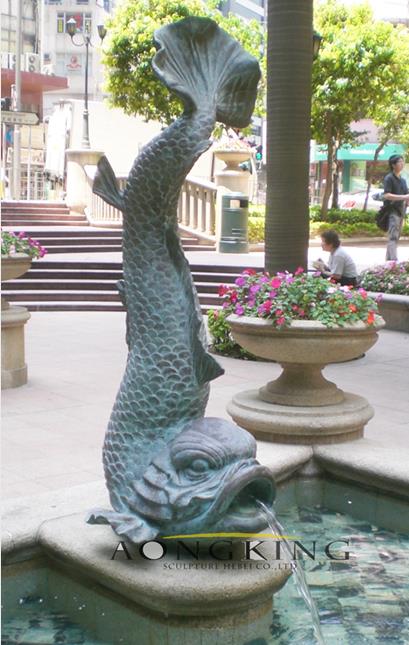 koi-fish fountain
