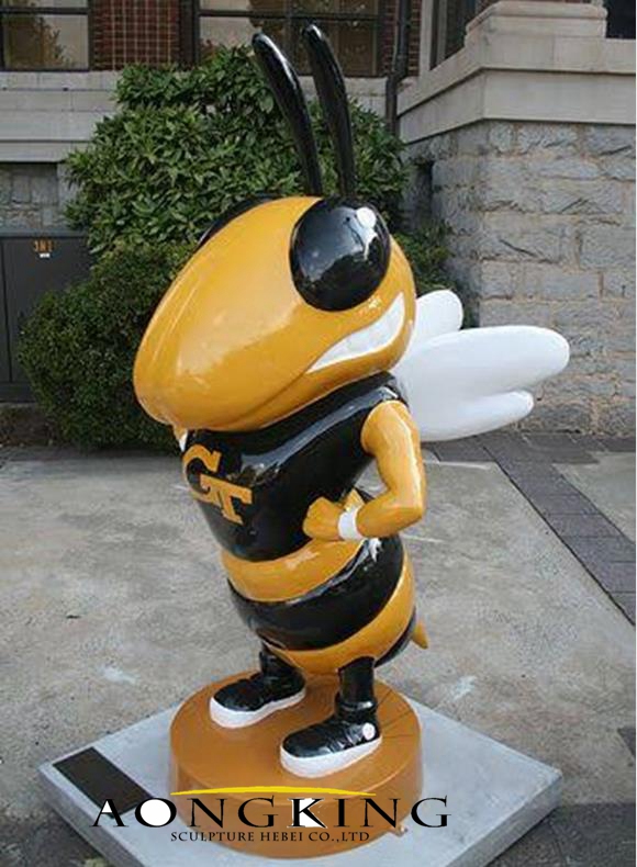 Garden Large Fiberglass Bee Sculpture 2