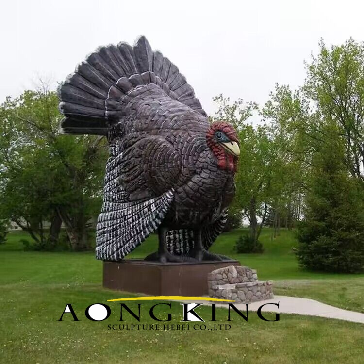 fiberglass large turkey statue 2