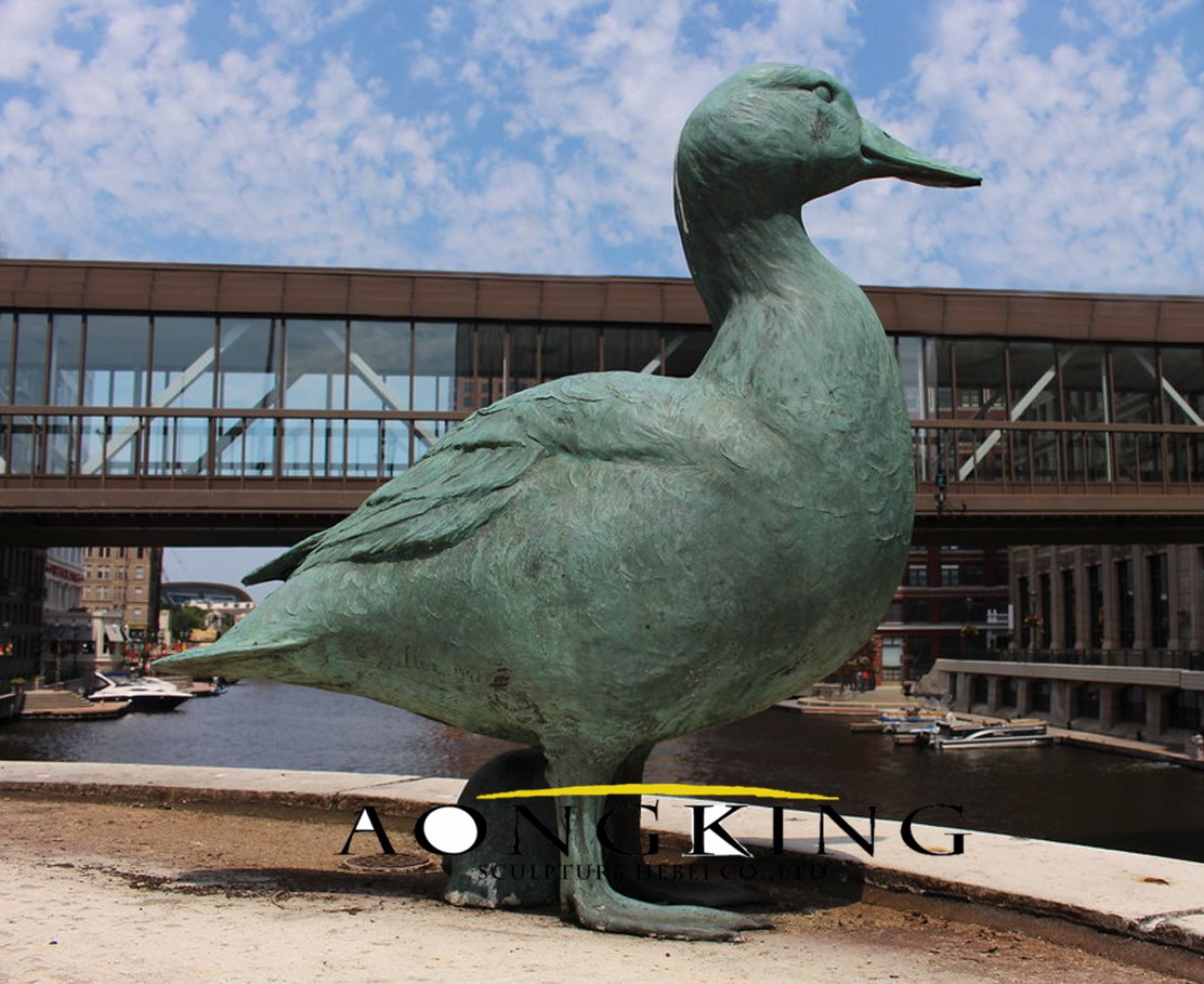 Bronze Gertie the Duck Statue