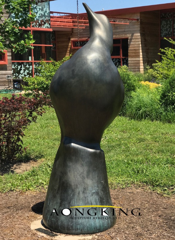 Bronze Passenger Pigeon Outdoor Sculpture 2