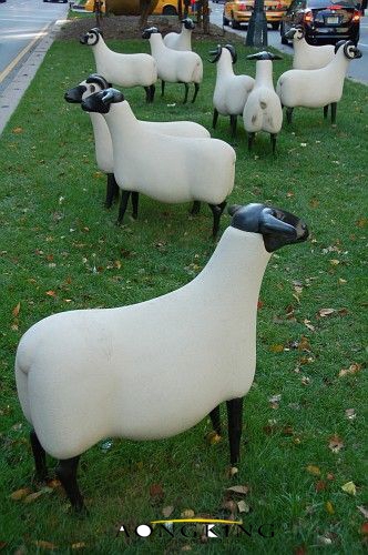 fiberglass Mouton de Pierre sculpture 3