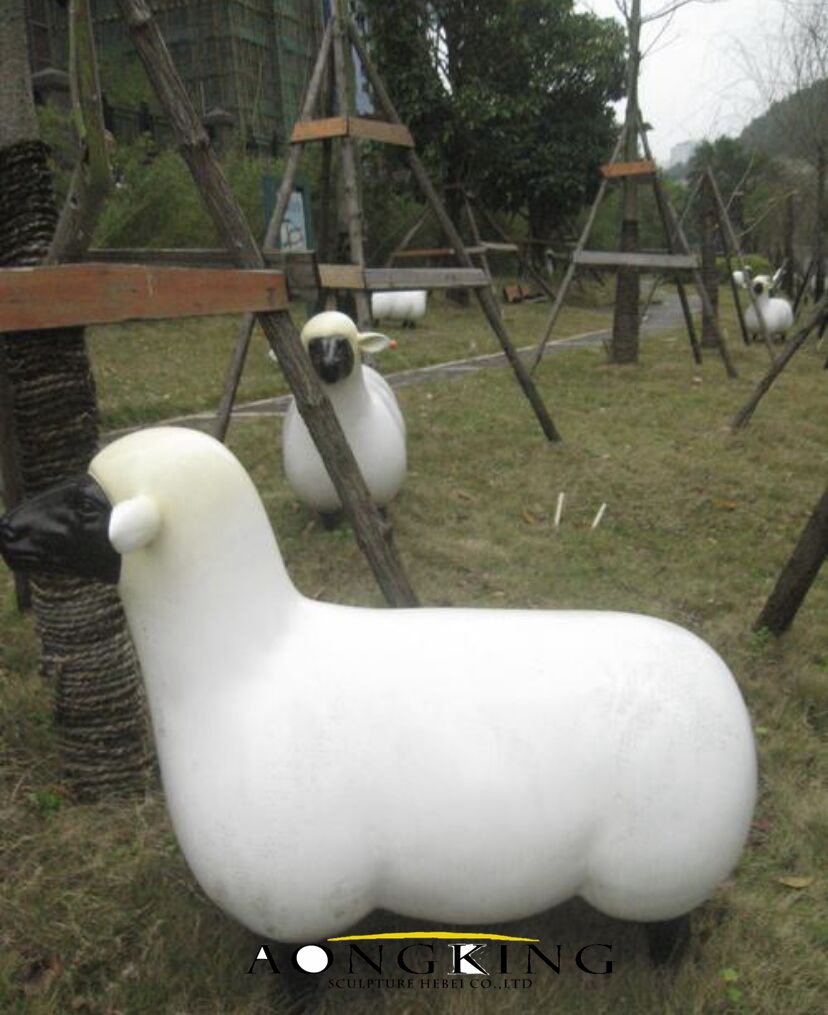 fiberglass Mouton de Pierre sculptures