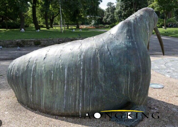 bronze walrus sculpture 3