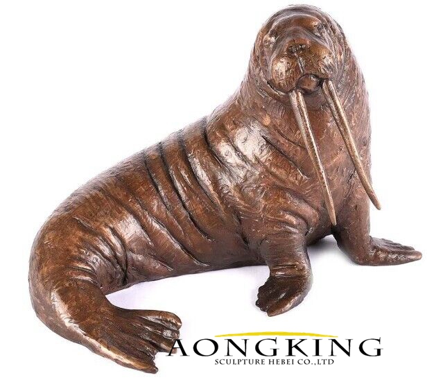 bronze walrus statue 2