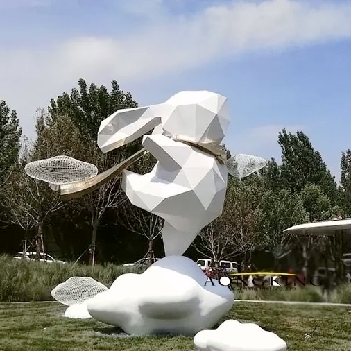resin rabbit sculpture